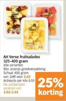 Albert Heijn AH Verse fruitsalades aanbieding