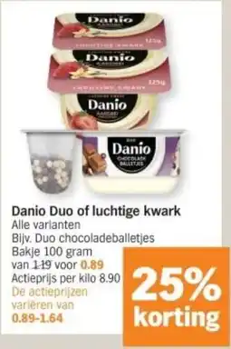 Albert Heijn Danio Duo of luchtige kwark aanbieding
