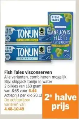 Albert Heijn Fish Tales visconserven aanbieding