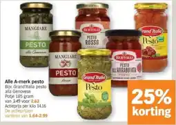 Albert Heijn Alle A merk pesto aanbieding