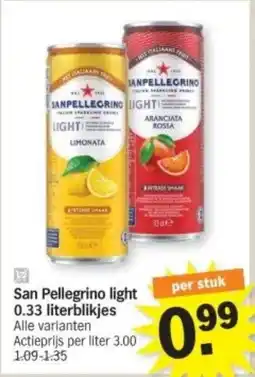 Albert Heijn San Pellegrino light aanbieding