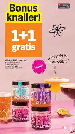 Albert Heijn Alle Cocktails in a Jar aanbieding