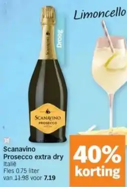 Albert Heijn Scanavino Prosecco extra dry aanbieding