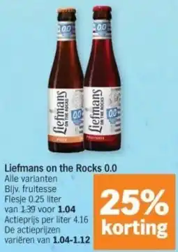 Albert Heijn Liefmans on the Rocks 0.0 aanbieding