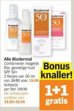 Albert Heijn Alle Biodermal aanbieding