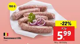 Lidl Boerenworst XXL aanbieding