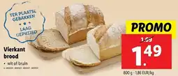Lidl Vierkant brood aanbieding
