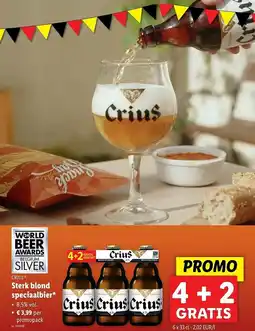 Lidl Crius Sterk blond speciaalbier aanbieding