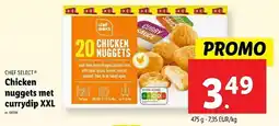 Lidl Chef select chicken nuggets met currydip xxl aanbieding