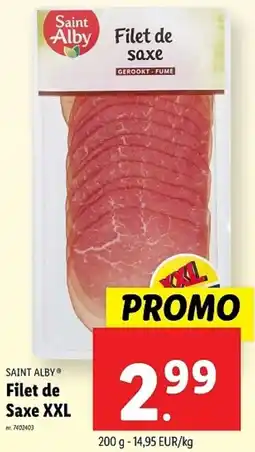 Lidl Saint Alby Filet de Saxe XXL aanbieding