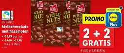 Lidl Fin Carre Melkchocolade met hazelnoten aanbieding
