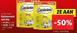 Lidl Catisfactions kattensnack met kip aanbieding