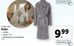 Lidl Livarno home badjas aanbieding