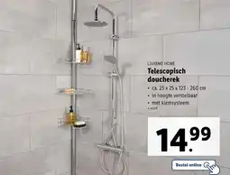 Lidl Livarno home telescopisch doucherek aanbieding