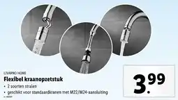 Lidl Livarno home flexibel kraanopzetstuk aanbieding