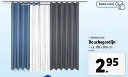 Lidl Livarno home douchegordijn aanbieding