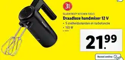 Lidl Silvercrest kitchen tools draadloze handmixer 12 v aanbieding