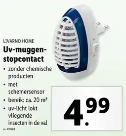 Lidl Livarno home uv muggenstopcontact aanbieding