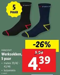 Lidl Parkside Werksokken aanbieding