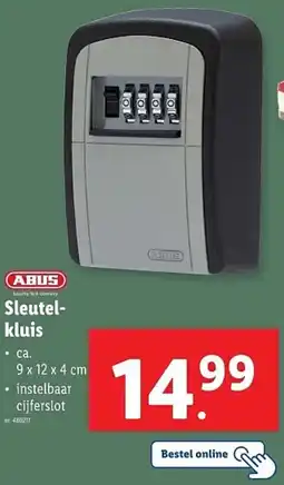 Lidl Abus sleutelkluis aanbieding