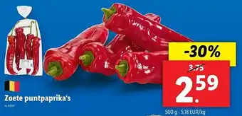 Lidl Zoete puntpaprika's aanbieding