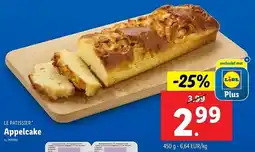 Lidl Le Patissier Appelcake aanbieding