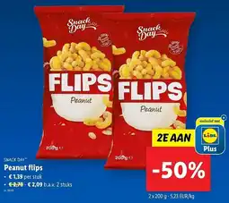 Lidl Snack day peanut flips aanbieding