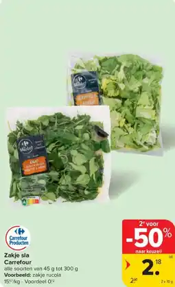 Carrefour Market Zakje sla aanbieding