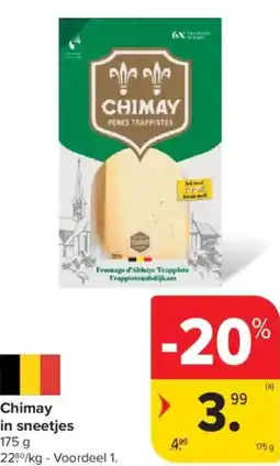 Carrefour Market Chimay in sneetjes aanbieding