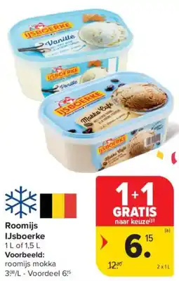 Carrefour Market IJsboerke roomijs aanbieding
