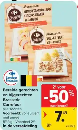 Carrefour Market Bereide gerechten en bijgerechten Brasserie aanbieding
