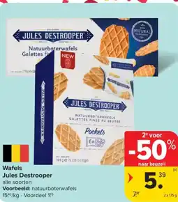 Carrefour Market Jules Destrooper wafels aanbieding