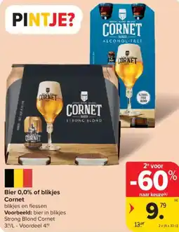 Carrefour Market Cornet Bier 0,0% of blikjes aanbieding