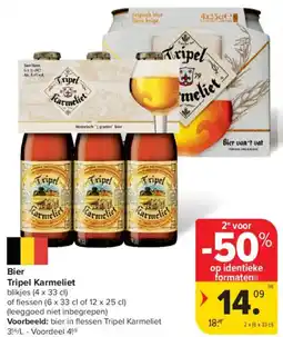 Carrefour Market Tripel Karmeliet bier aanbieding