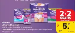 Carrefour Market Always Discreet gamma aanbieding