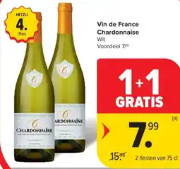 Carrefour Market Vin de France Chardonnaise aanbieding