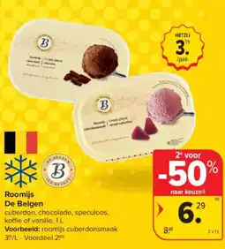 Carrefour Market De Belgen Roomijs aanbieding
