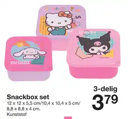 Zeeman Snackbox set aanbieding