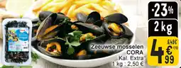 Cora Zeeuwse mosselen aanbieding