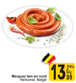 Cora Merguez lam en rund aanbieding