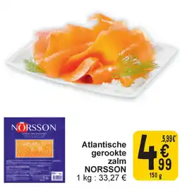 Cora Norsson atlantische gerookte zalm aanbieding