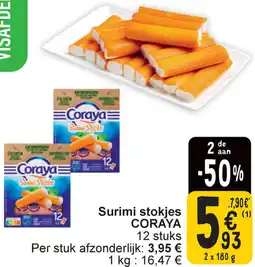 Cora Coraya Surimi stokjes aanbieding
