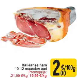 Cora Italiaanse ham aanbieding