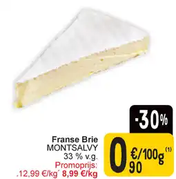 Cora Montsalvy franse brie 33 % v.g. aanbieding