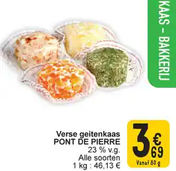 Cora Pont de pierre verse geitenkaas 23% v.g. aanbieding