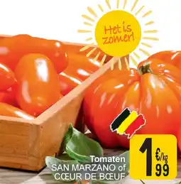 Cora Tomaten san marzano of coeur de boeuf aanbieding