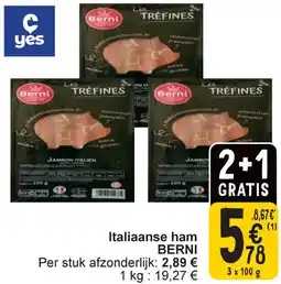 Cora Berni Italiaanse ham aanbieding
