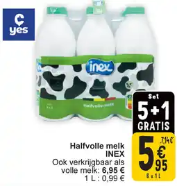 Cora Inex halfvolle melk aanbieding