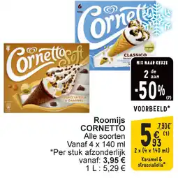 Cora Cornetto Roomijs aanbieding