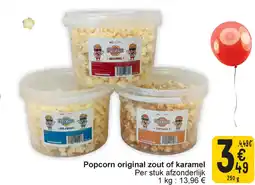 Cora Popcorn original zout of karamel aanbieding